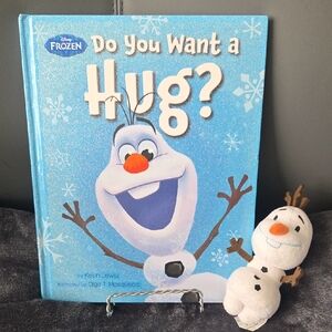 Disney Frozen Olaf Blue Book and Plush Set